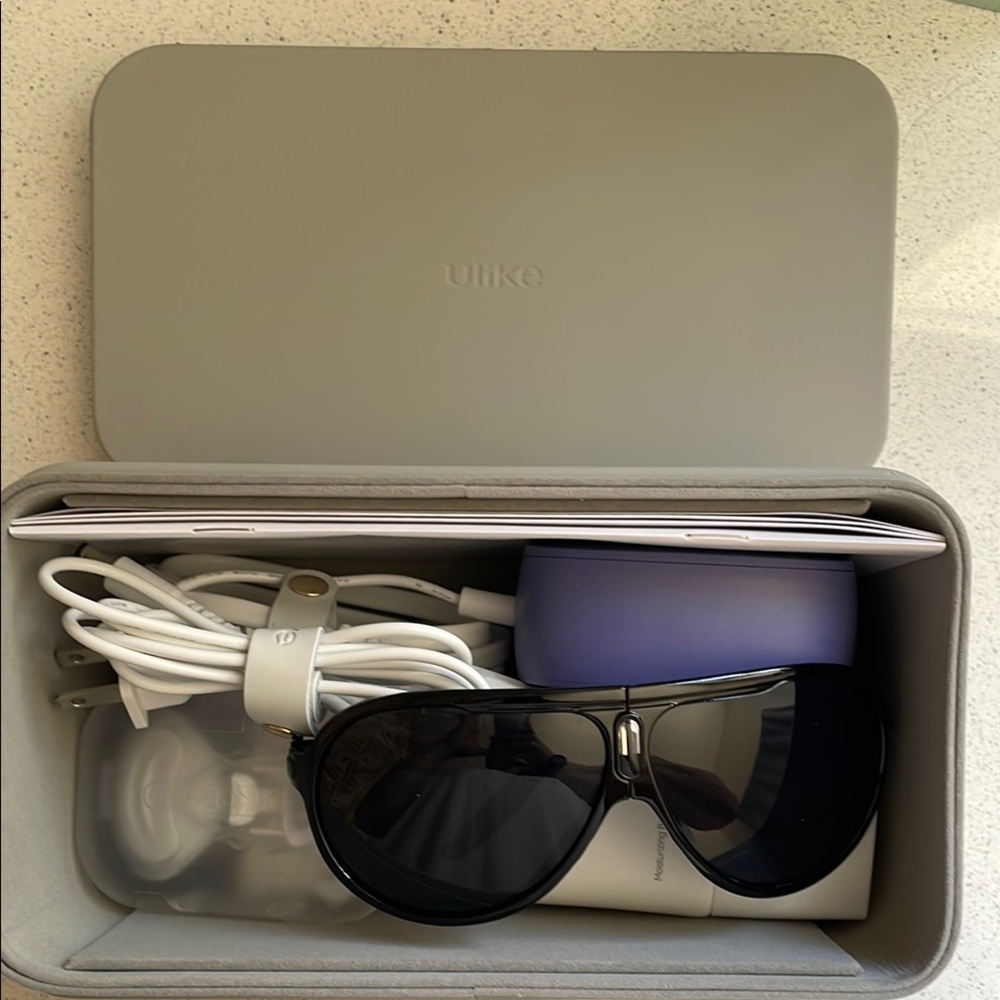 Gray Ulike Handheld IPL with Accessories and Storage Box
